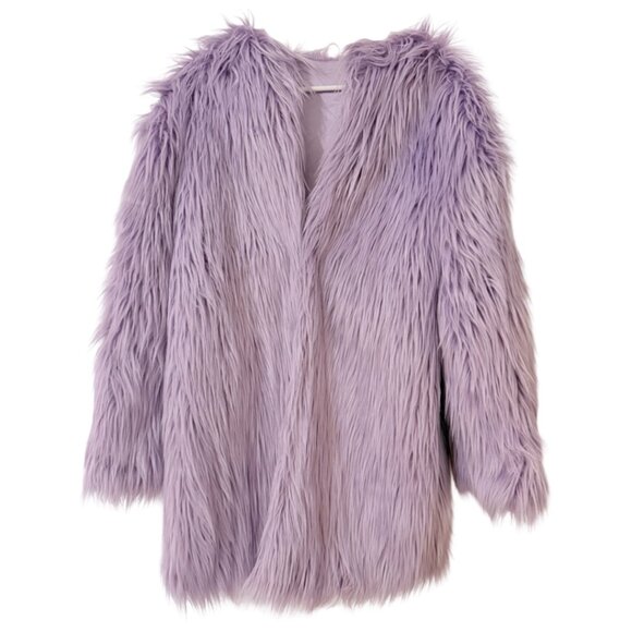 Jackets & Blazers - Lavender Long Faux Fur Coat Jacket - Taylor Swift Inspired - Women's Size M